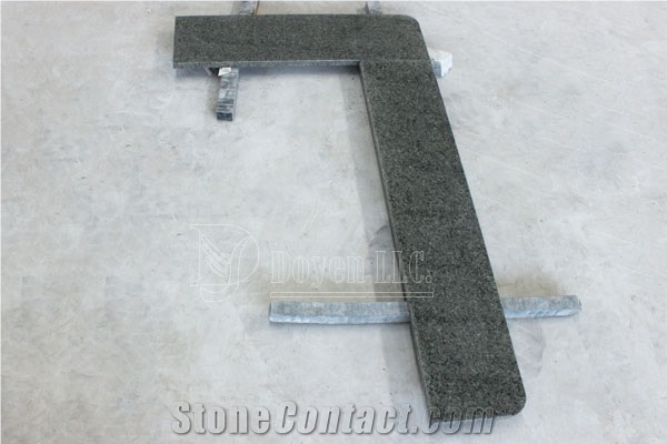 Polished Kitchen Granite Bar Countertops, China Rainforest Green Granite Countertops