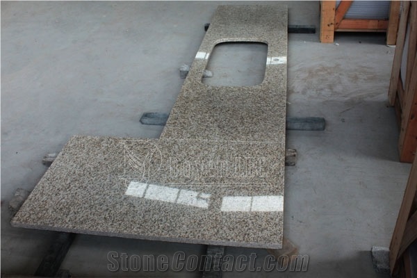 Solar White Custom Kitchen Polished Granite Worktops, Solar White Granite Kitchen Countertops