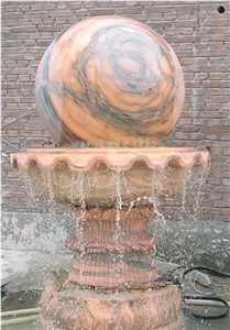 Black Globe Fountain, Rolling Ball Fountain
