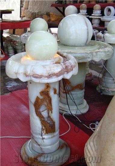 Black Globe Fountain, Rolling Ball Fountain