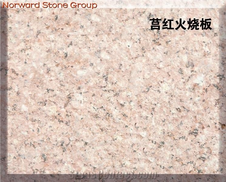 Flamed G356 Noble Red Granite Slab