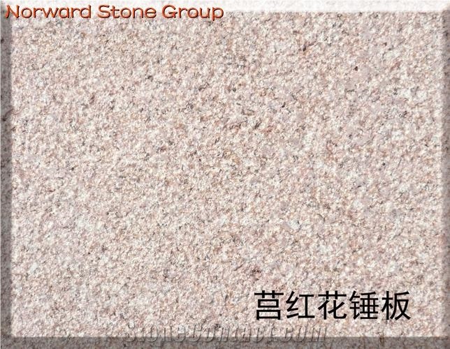 Flamed G356 Noble Red Granite Slab