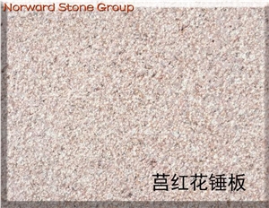 Flamed G356 Noble Red Granite Slab