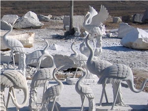 Phoenix Sculpture Statue Blue Limestone Sculptures