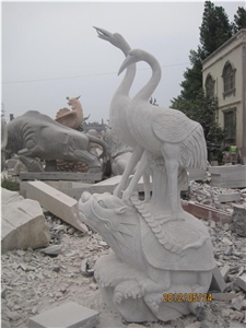 Phoenix Sculpture Statue Blue Limestone Sculptures