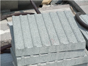 Flamed Blind Paving Stone Tactile Tile, Granite Paving Stone Tactile Tile