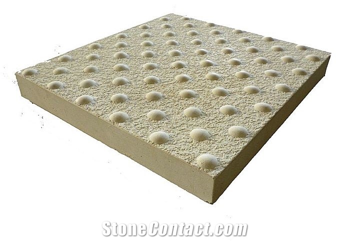 Flamed Blind Paving Stone Tactile Tile, Granite Paving Stone Tactile Tile