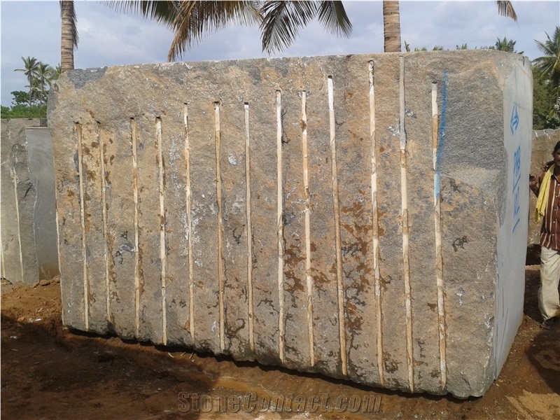 Mysore Tiger Black Granite Block India