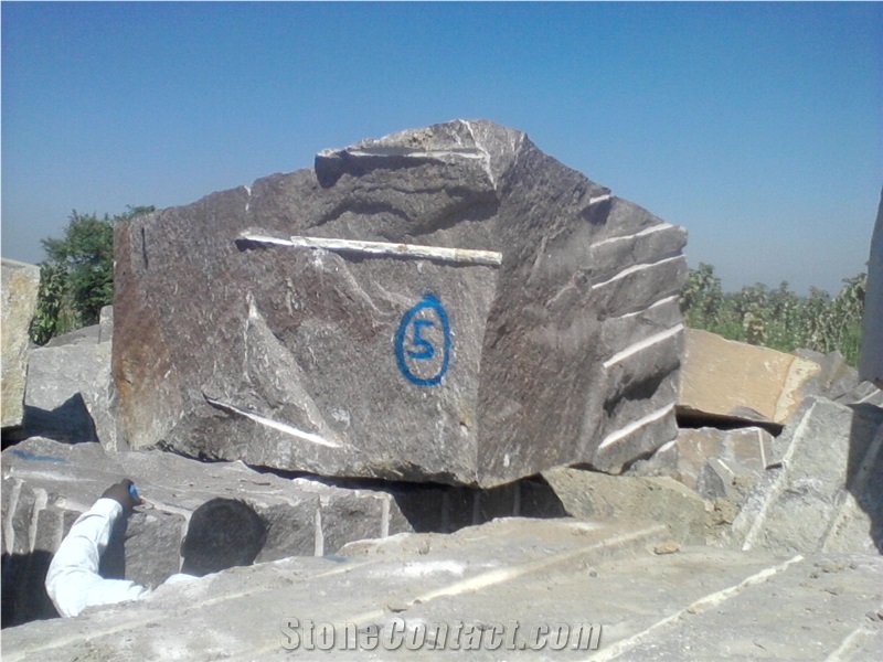 Star Ruby Granite Block, Brown Granite Blocks India