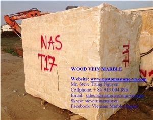 Wood Vein Marble Blocks, from Nastoma Stone Vietnam