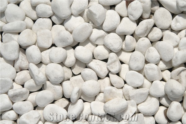 Bianco Carrara Marble Pebble Stone