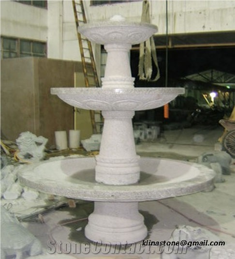 Granite Garden Fountain Sculpture