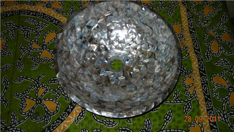 Semi Precious and Mother Of Pearl Sinks
