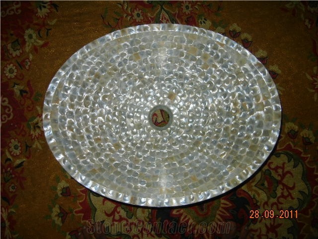 Semi Precious and Mother Of Pearl Sinks
