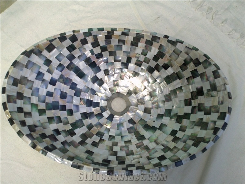 Semi Precious and Mother Of Pearl Sinks