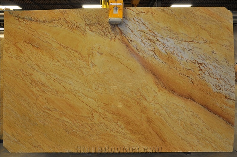 Golden Macaubas Quartzite Slabs, Giallo Macaubas Quartzite