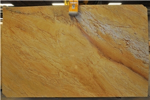 Golden Macaubas Quartzite Slabs, Giallo Macaubas Quartzite