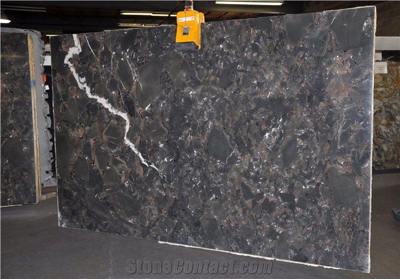 Infinity Quartzite Slabs, Brazil Black Quartzite