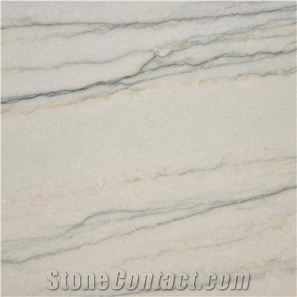 White Macaubas Quartzite Slabs, Brazil White Quartzite