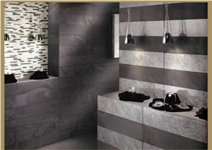 Burlington River Slate and Silver Marble Wall Cladding Slabs & Tiles, Australia Grey Slate