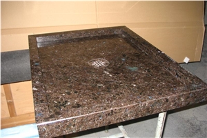 Blue Antique Granite Shower Tray