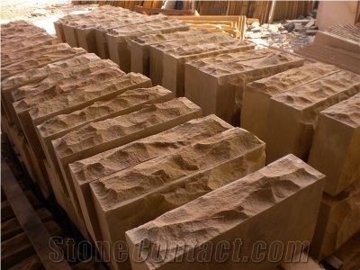 Sunnu Yellow Sandstone Rockfaced Stone