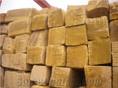 Yellow Sandstone Block, China Yellow Sandstone Blocks