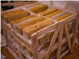 Yellow Sandstone Fence Wall Bricks