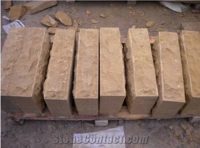 Yellow Sandstone Gates Pillar Stone