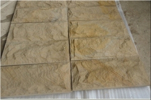 Yellow Sandstone Rockfaced Stone,Mushroom Stone