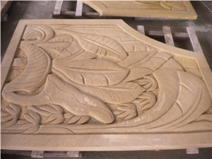 Yellow Sandstone Sunken Relief