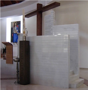 Bianco Tamara Marble Church Altar Design