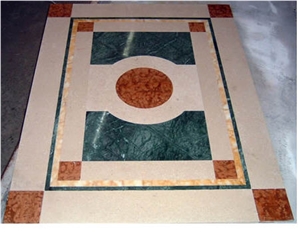 Cornelia Waterjet Floor Medallion