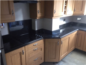 China Nero Assoluto Granite Kitchen Countertop