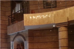 Travertine Zebra Wall Tiles, Armenia Yellow Travertine