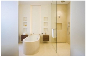 Beige Bathroom Design