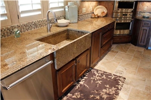 Mascarello Granite Kitchenn Countertop, Farm Sink Mascarello Granite Kitchenn Countertop, Farm Sink