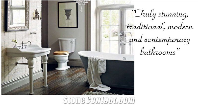 Grey Travertine Bathroom Design