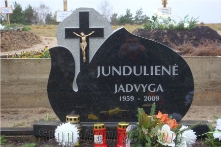 Bonaccord Black Granite Tombstone