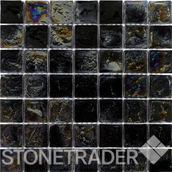 Diesel Black Square Glass Mosaic
