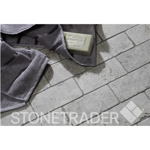 Silver Shadow Tumbled Marble 7.6x15.2cm Silver Shadow Tumbled Marble 7.6x15.2cm