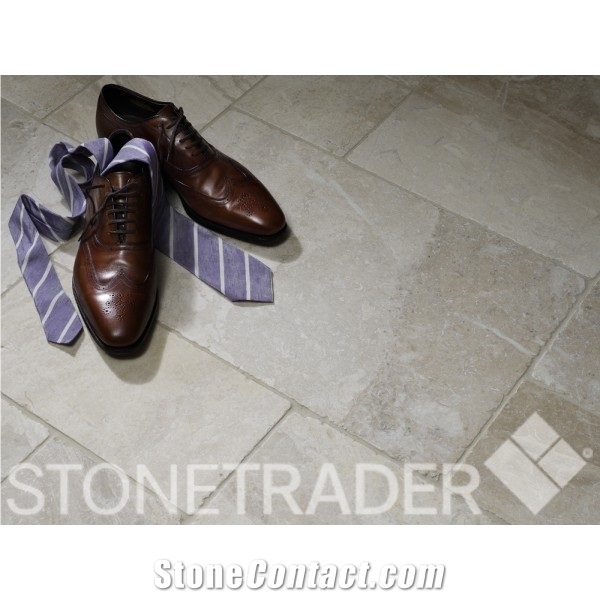 Vanilla Cream Tumbled Marble Opus Pattern