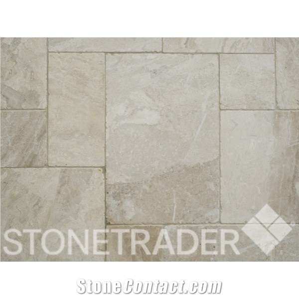 Vanilla Cream Tumbled Marble Opus Pattern
