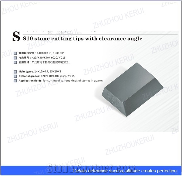 Ss10 Stone Cutting Tips for Limestone,Sandstone,Tufa,Marble,Granite
