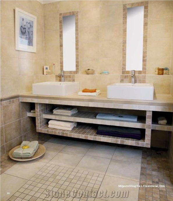 Travertine Bath Design