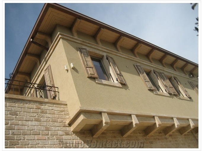 Jerusalem Royal Cream Limestone Facade, Walling