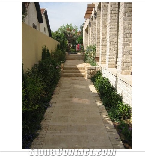 Jerusalem Royal Cream Limestone Facade, Walling