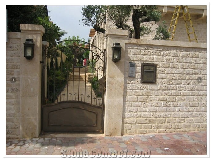 Jerusalem Royal Cream Limestone Facade, Walling