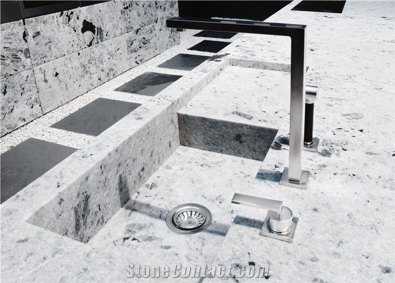 Labradorite Bianca Granite Kitchen Countertop