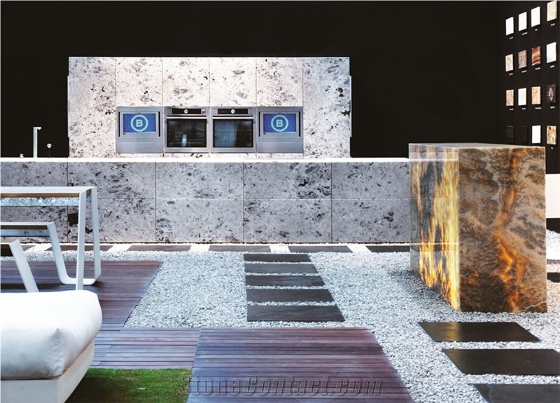 Labradorite Bianca Granite Kitchen Countertop